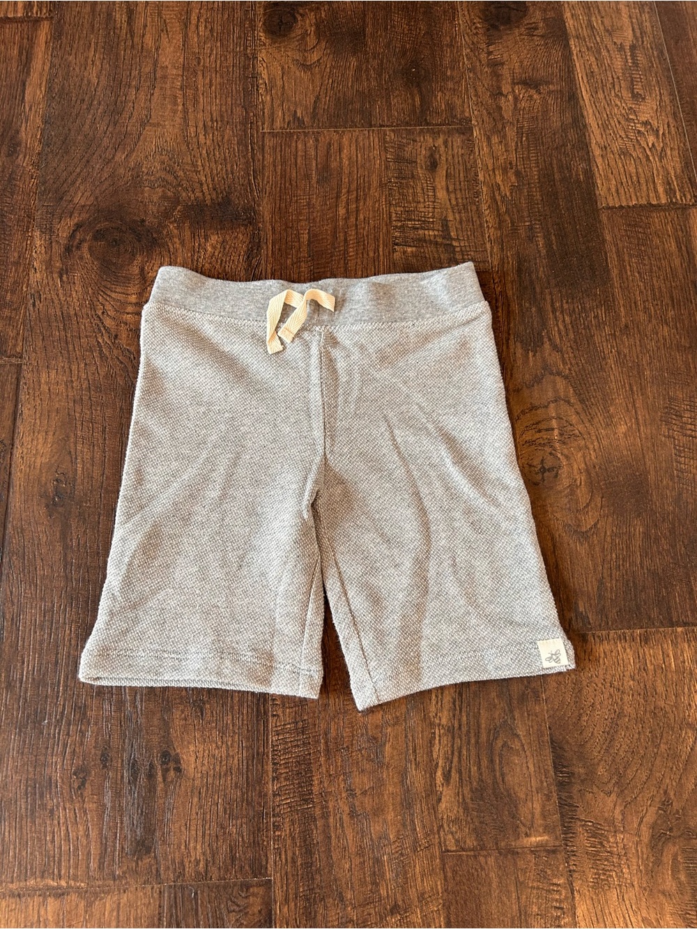 Burt's Bees Heather Gray Knit Pull-On Shorts with Drawstring
